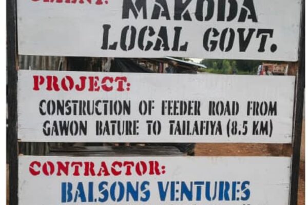 Makoda LG flag-off construction of Gawon Bature – Tailafiya road
